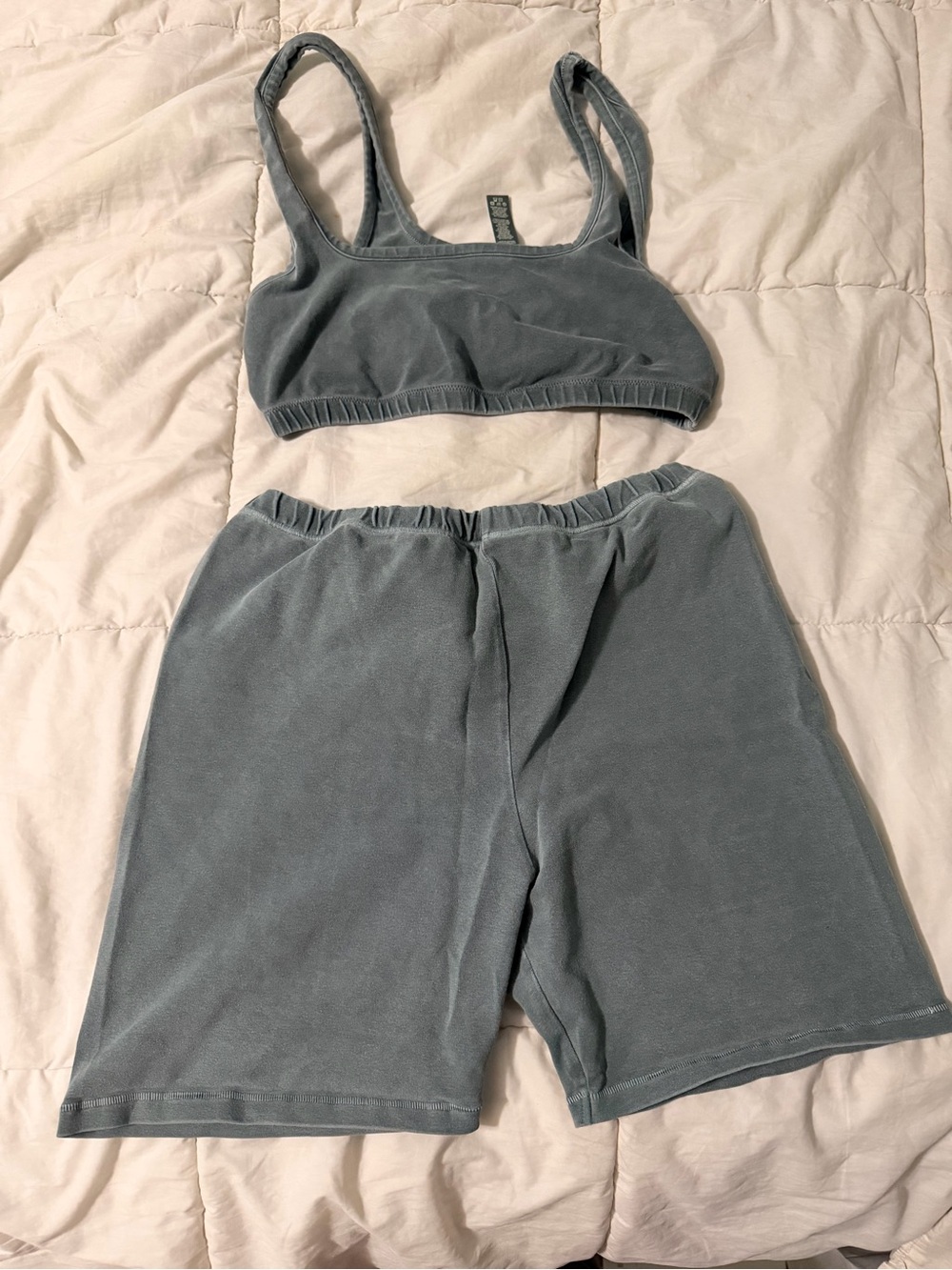 SKIMS biker short & bralette matching set